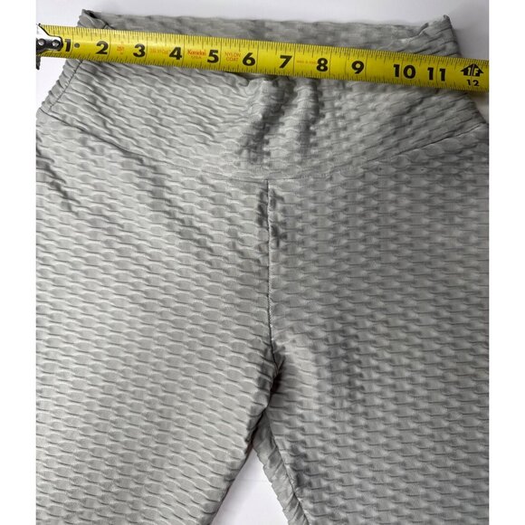Shein Womens Textured Gray Stretch Leggings M - Picture 6 of 6